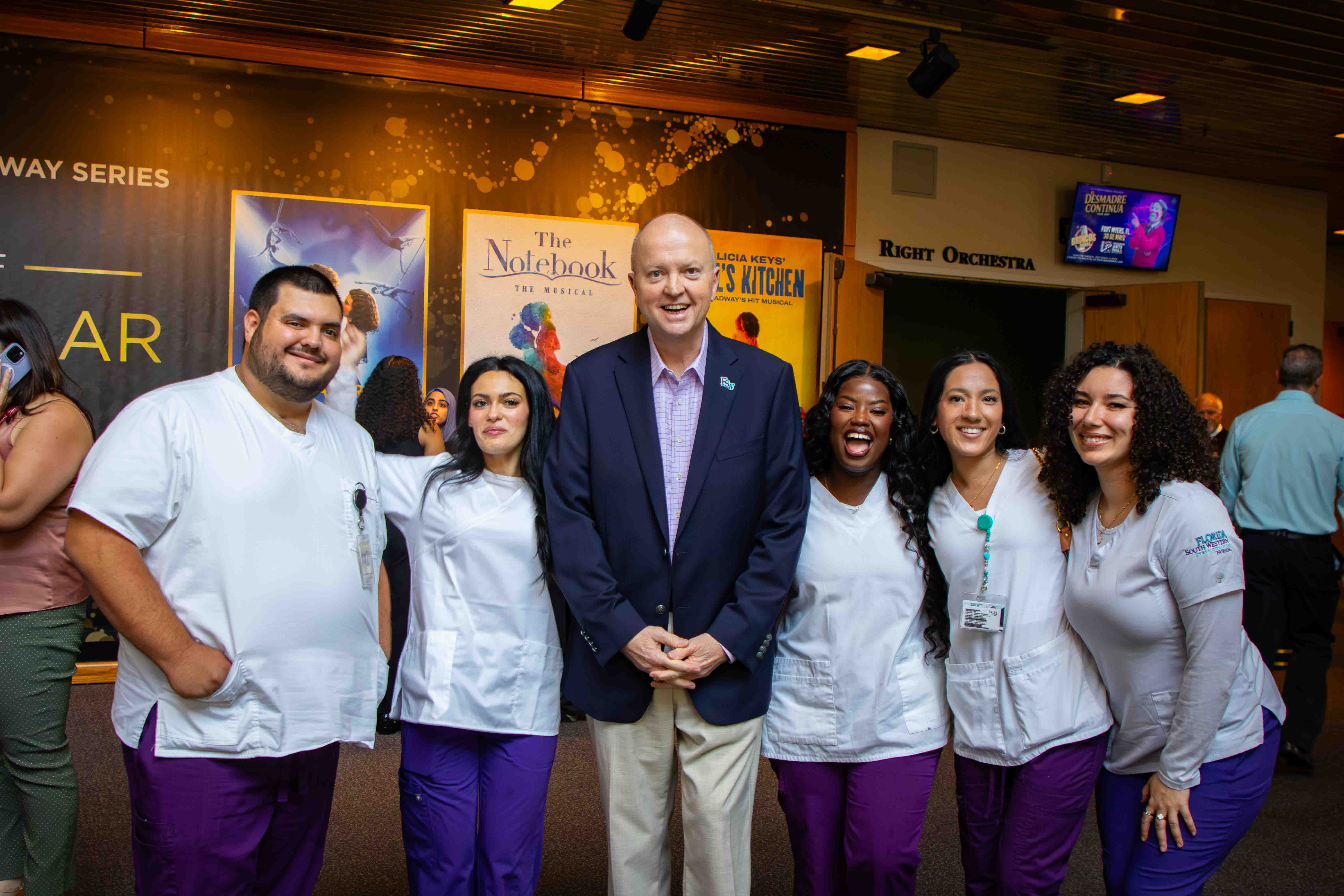 Dr. Allbritten meets the graduating class of nurses at the April 2026 Nurse Pinning Ceremony.