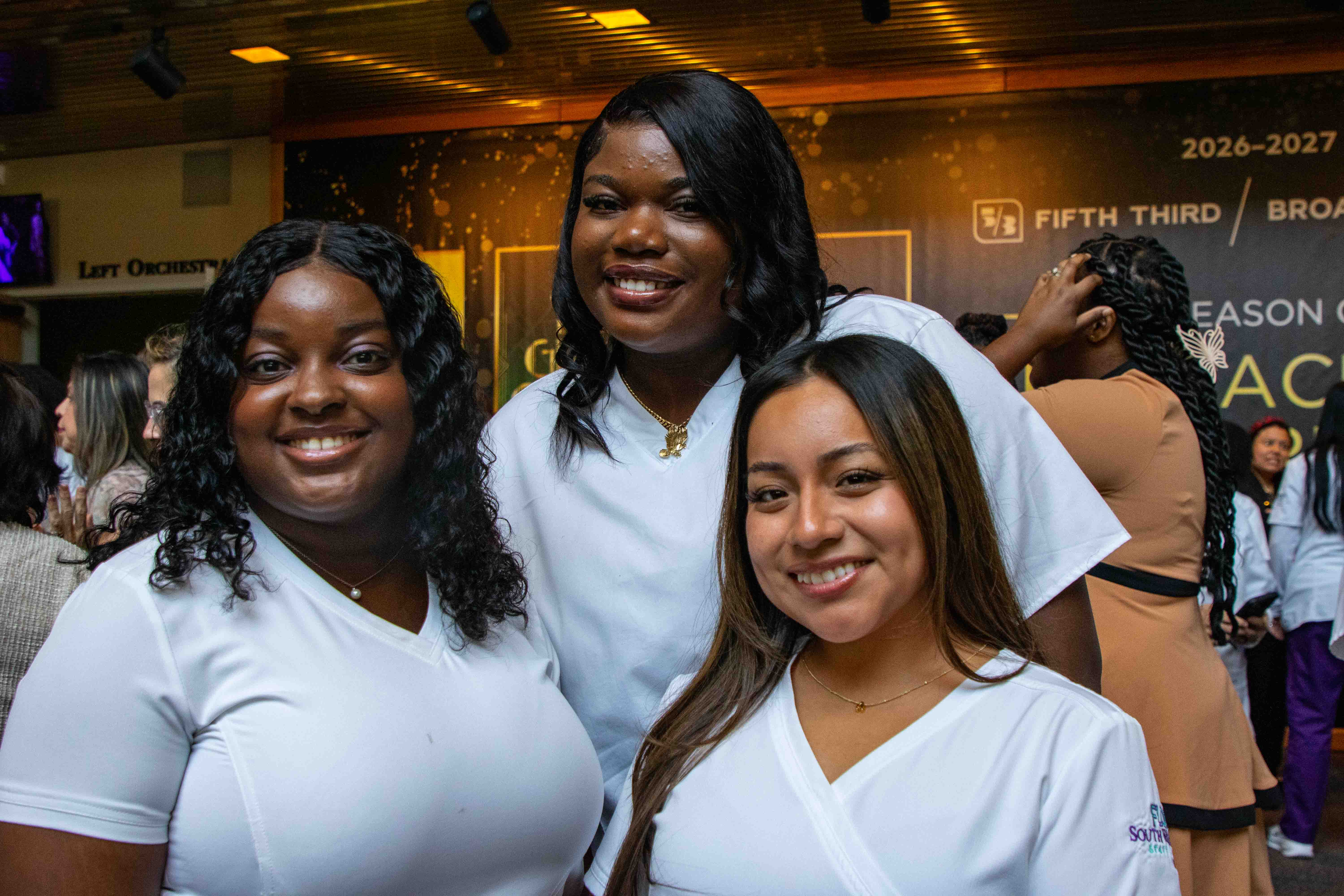 FSW Nursing students celebrate at the Nursing Pinning Ceremony.