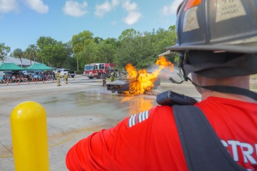 Students complete live-fire exercises and practical skills training in realistic emergency scenarios.
