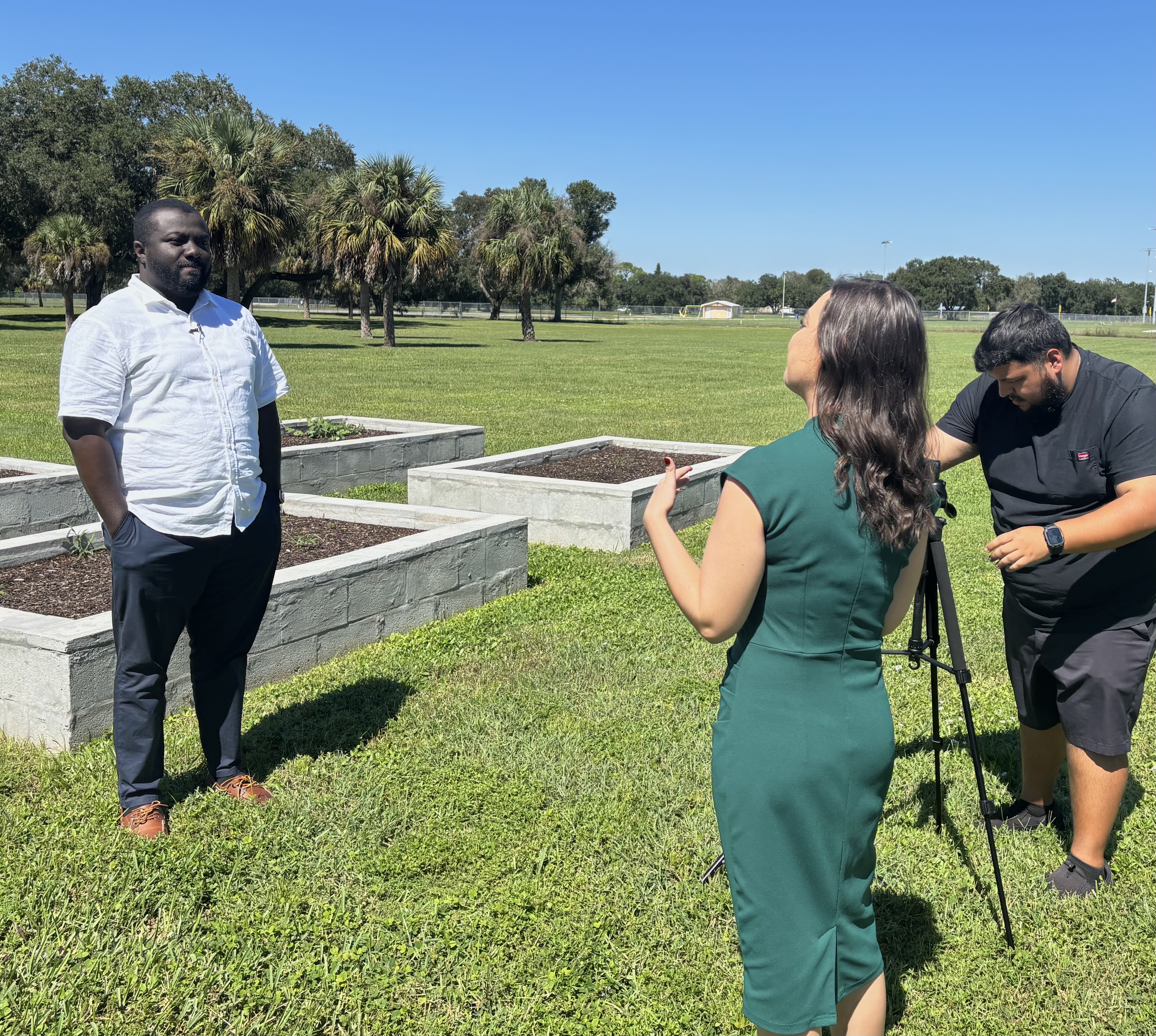 Dr. Henry Akwah is interviewed by local media about how to keep the food chain sustainable and resilient.