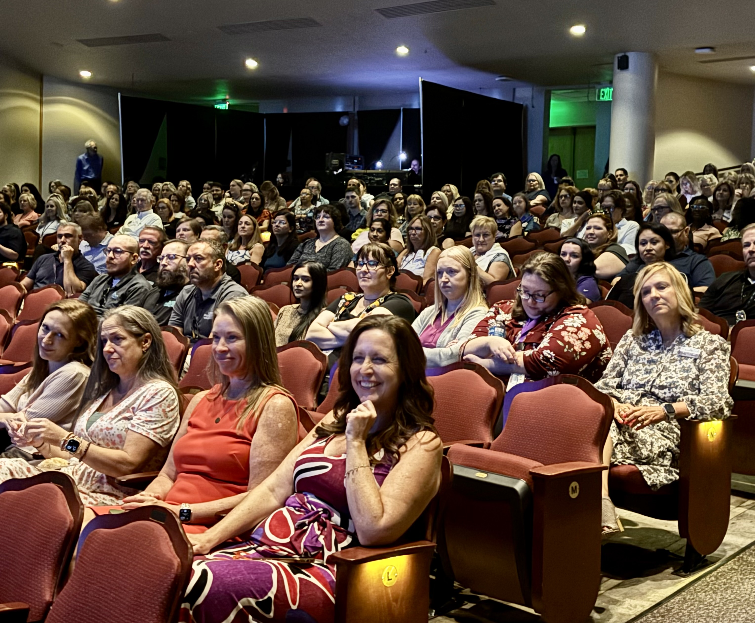 Faculty and staff participate in a group exercise at FSW Convocation 2026