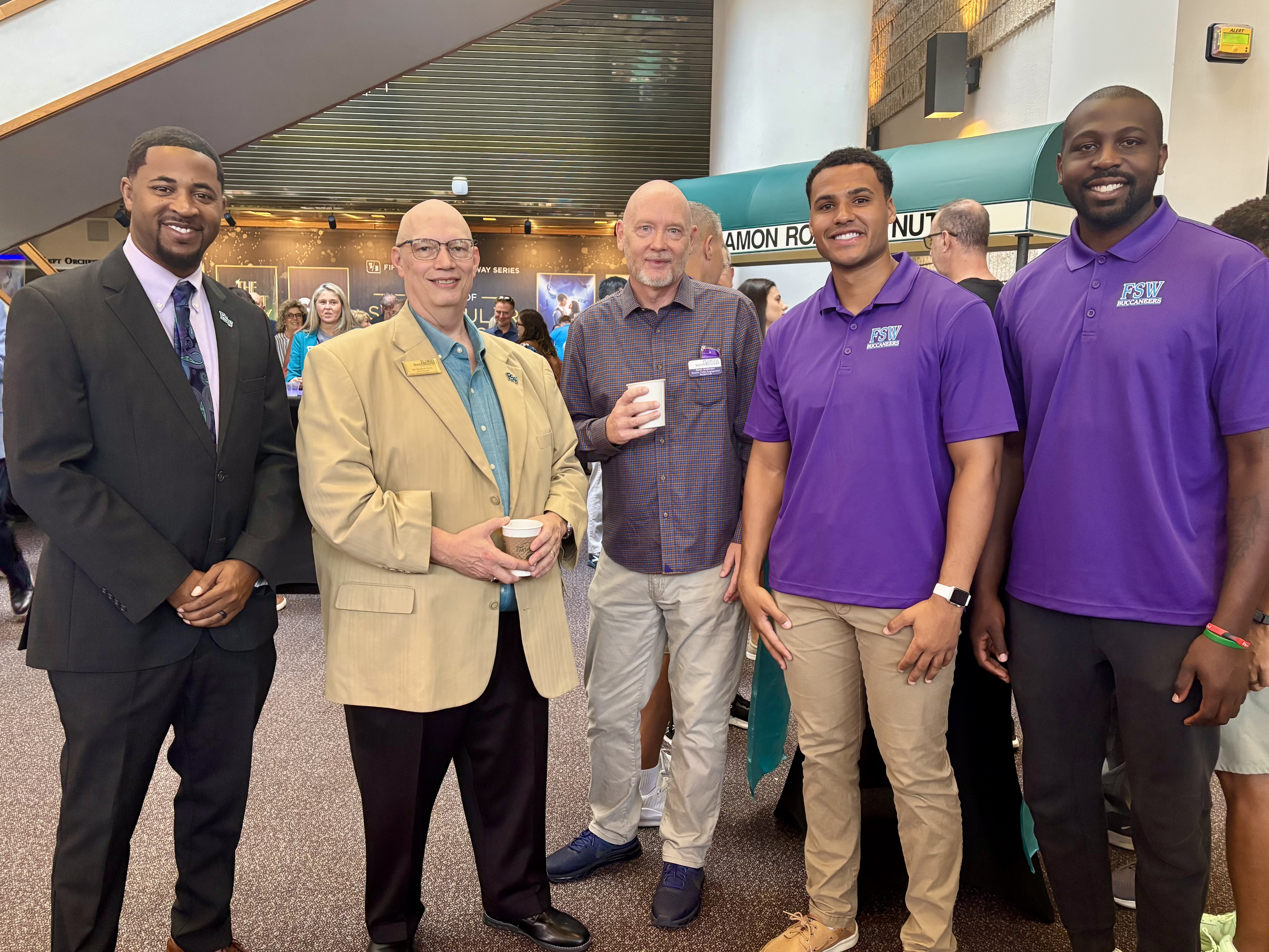 Faculty and staff gathered for FSW Convocation at Barbara B. Performing Arts Hall.