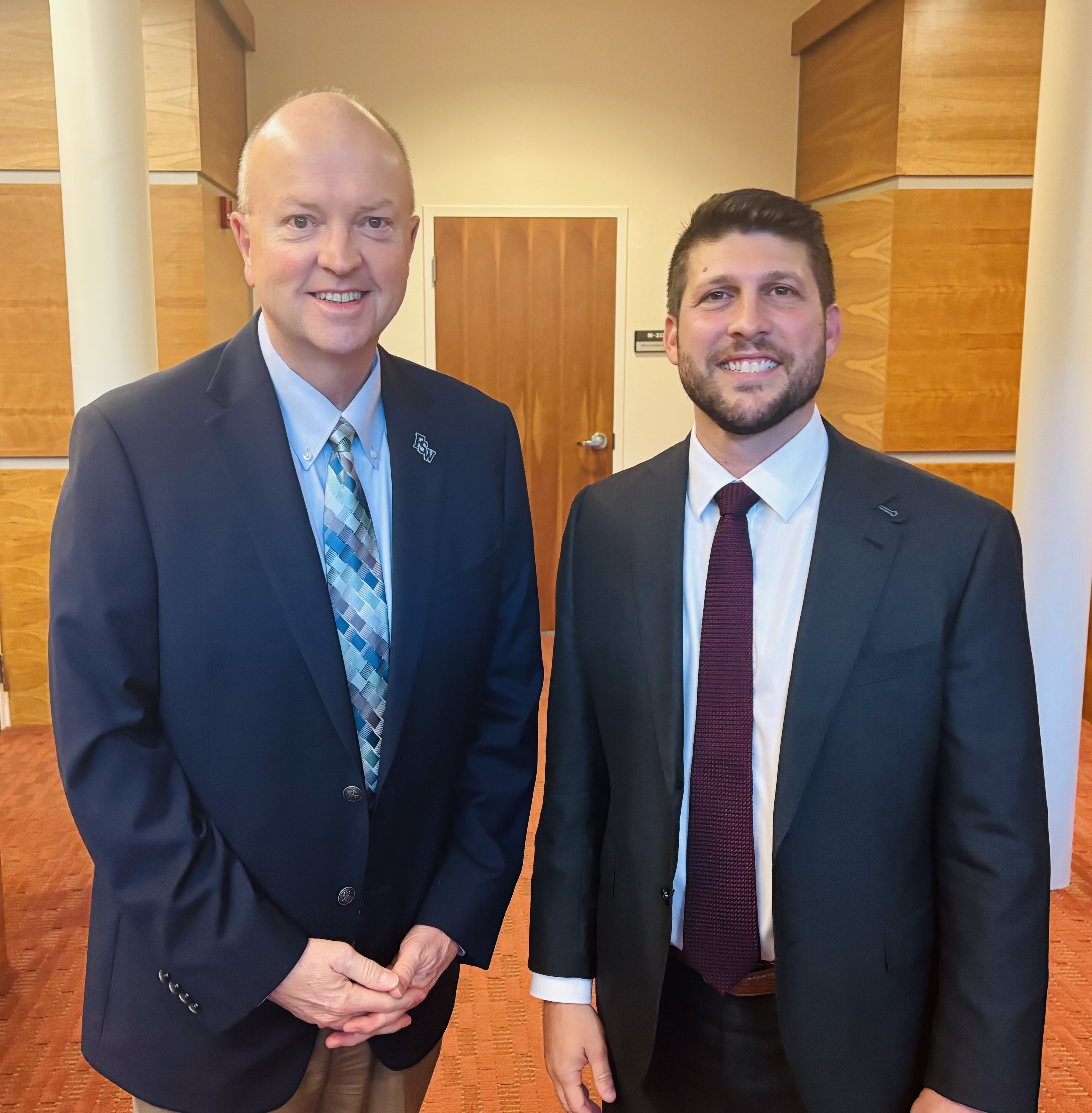 FSW President Jeff Allbritten with Florida Attorney General James Uthmeier.
