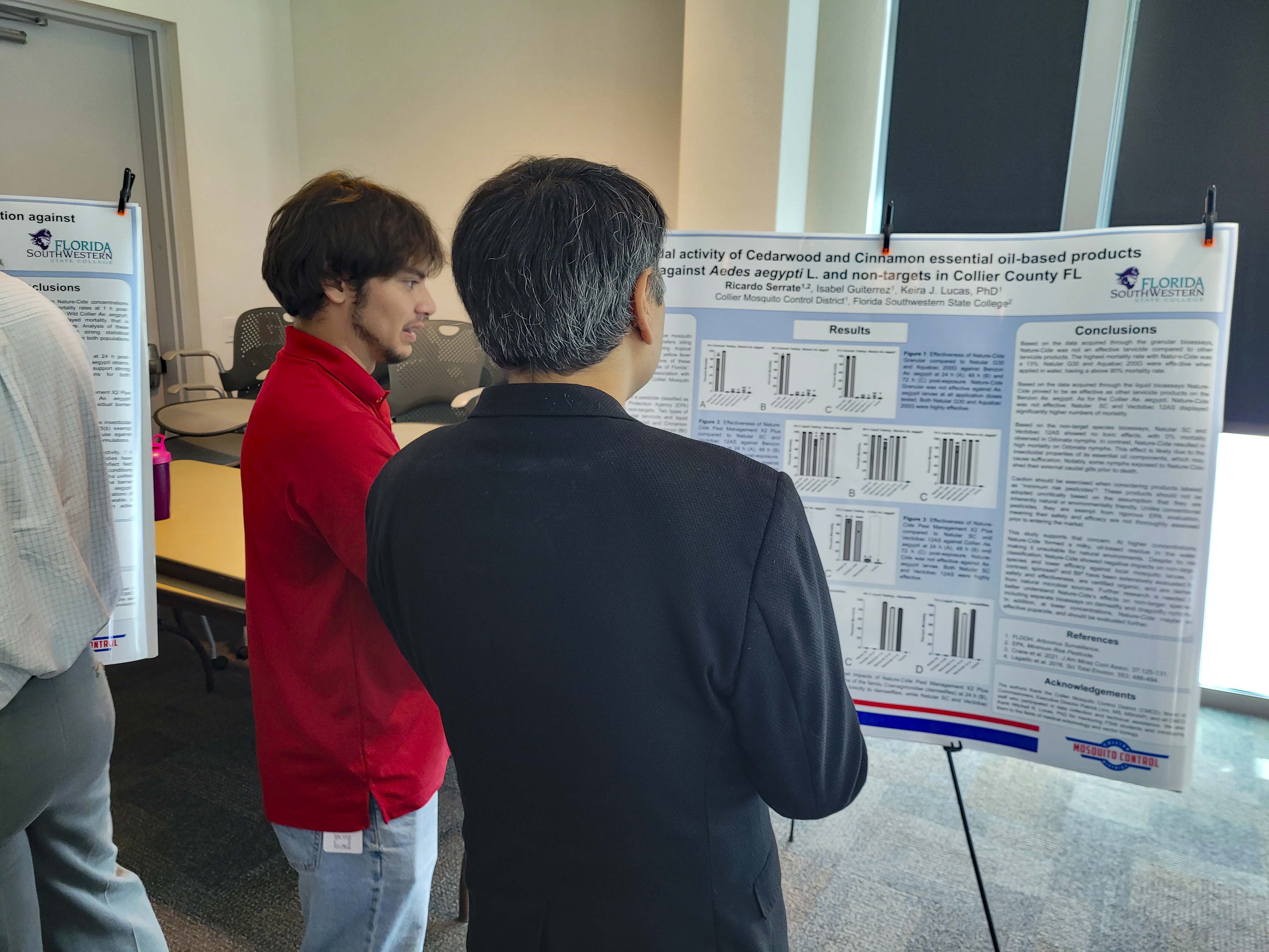 Ricardo Serrate-Chavez earned the internship with the Collier Mosquito Control District, allowing him to transition from campus research into applied public health and environmental fieldwork.