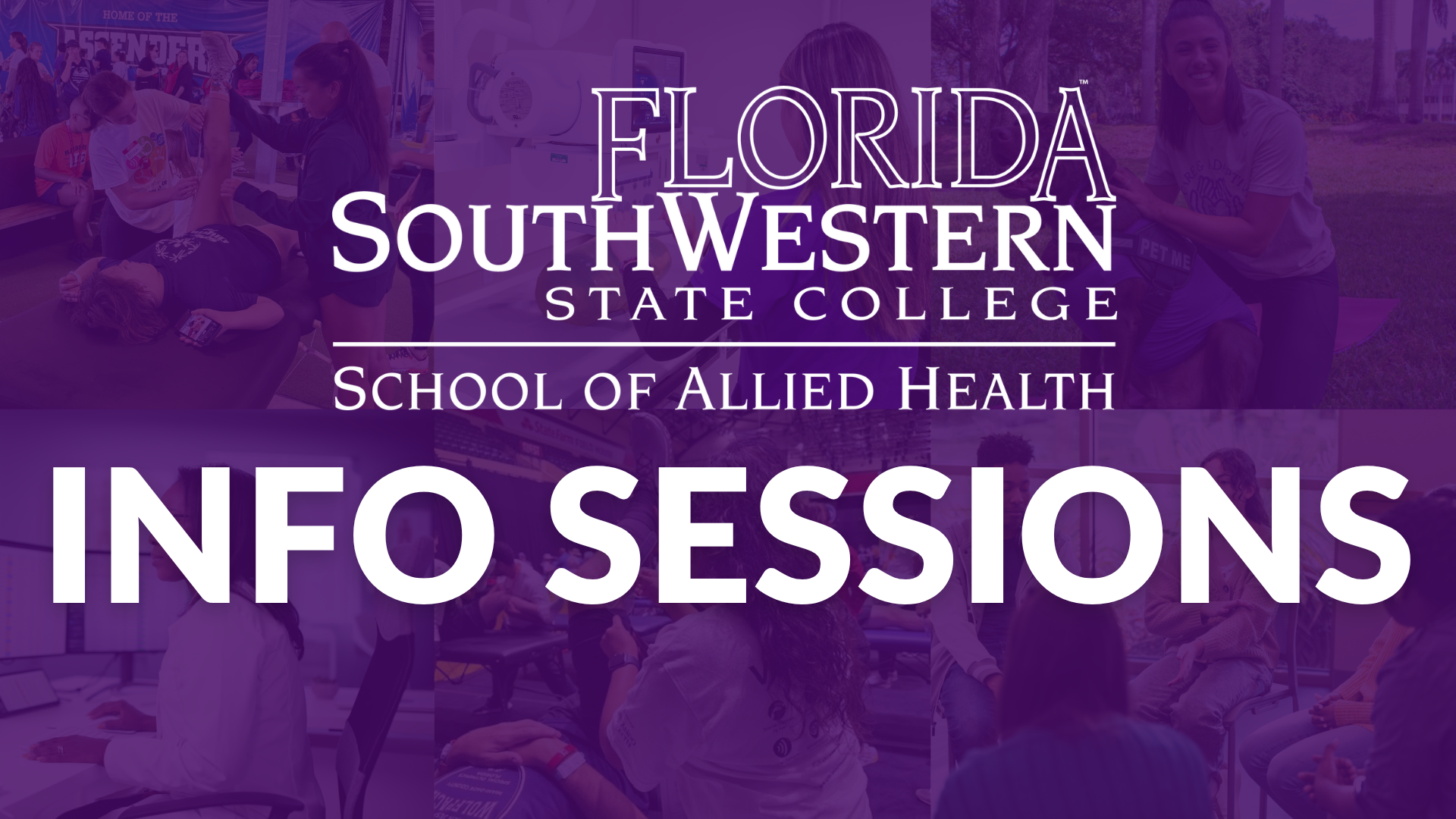 School of Allied Health Info Sessions