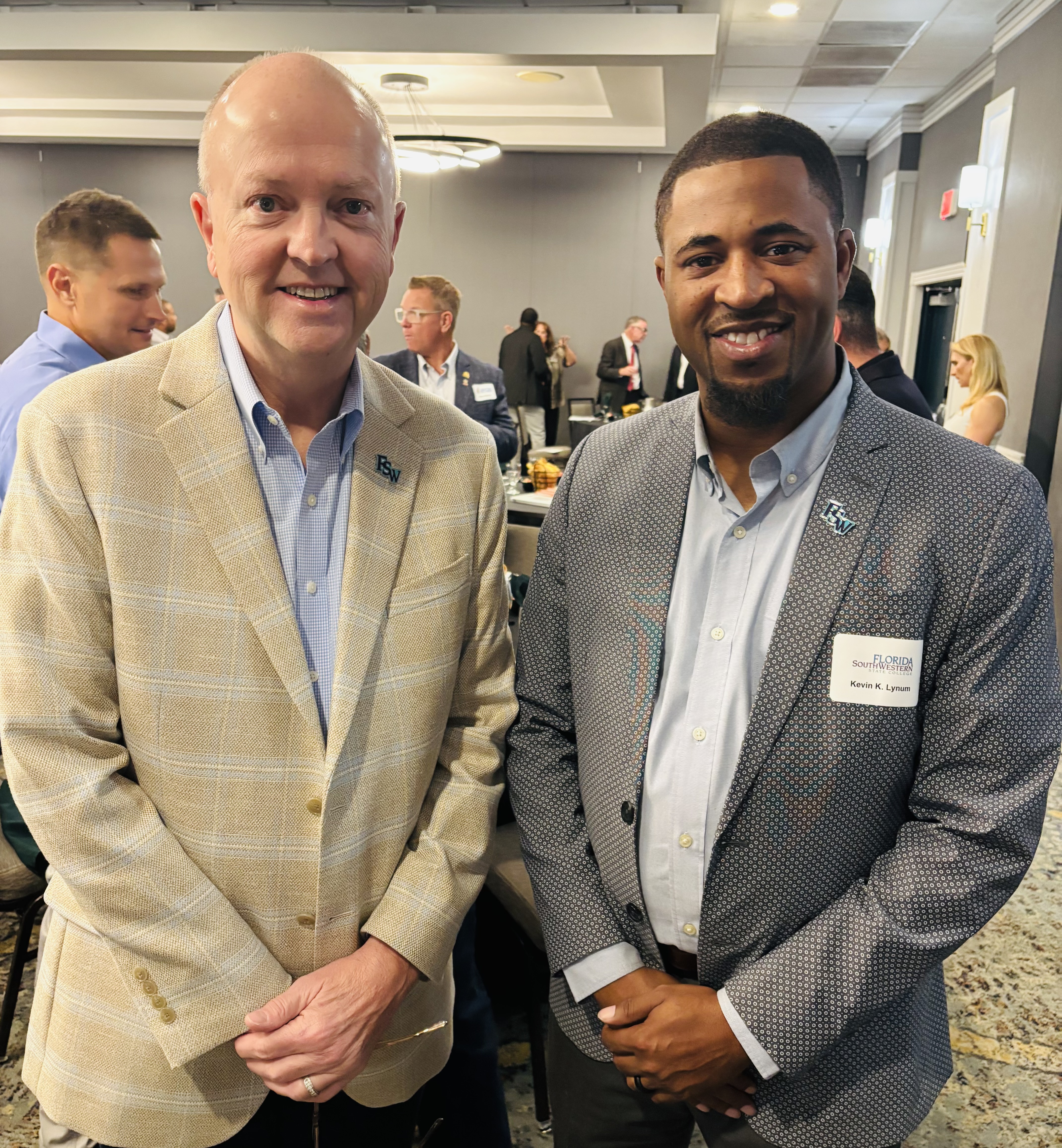 President Jeff Allbritten and FSW Athletic Director Kevin Lynum