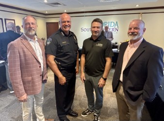 “This elevates who we are. For students to learn with this type of equipment at a college is amazing,” said �鶹Ů�� Trustee Danny Nix, pictured far left