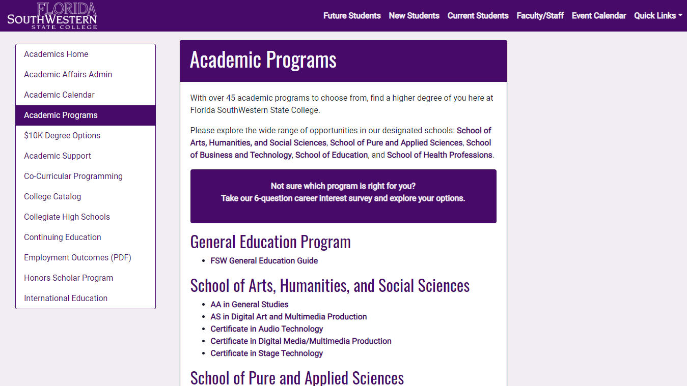 Welcome to College Life at FSW! | Florida SouthWestern State College