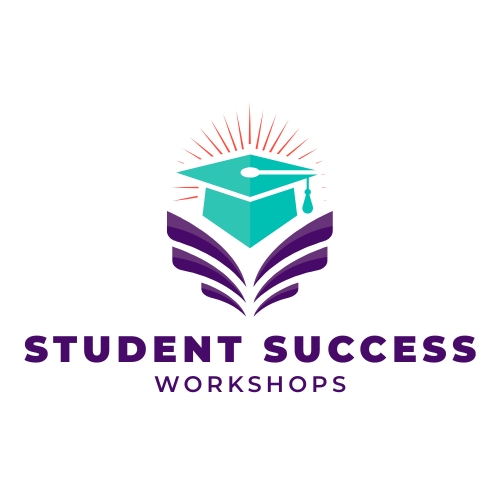 Student Success Workshops design with graduation hat.